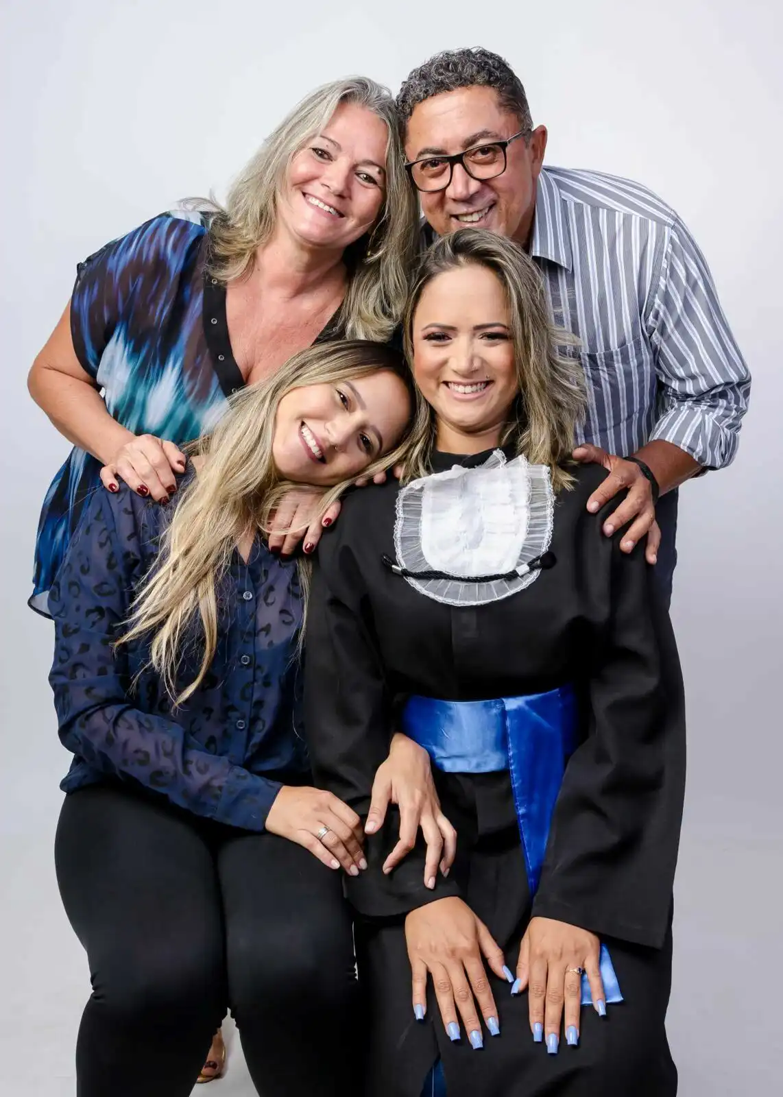 Formatura com família ou grupo